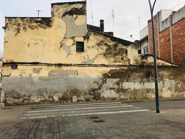 Estat actual. Vista de la façana  del carrer Pere Jacas